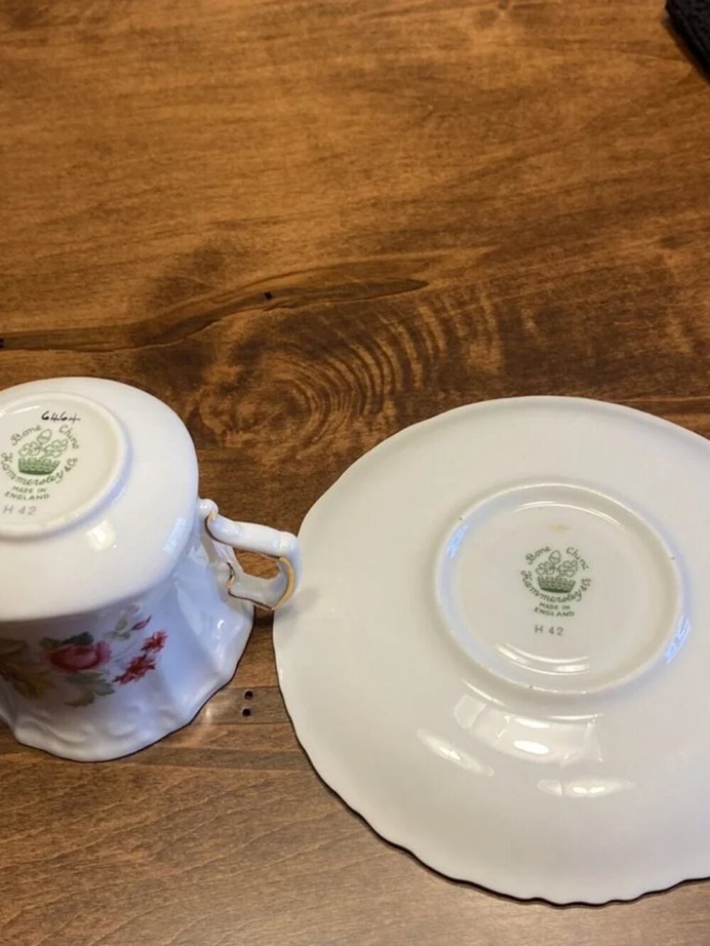 Vintage Hammersley Bone China Teacup & Saucer - Picture 5 of 6